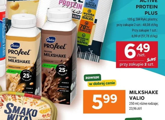 Milkshake proteinowy Valio ProFeel Vanilla Fudge promocja w Stokrotka