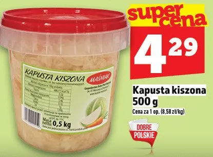 Kapusta kiszona promocja w TOPAZ