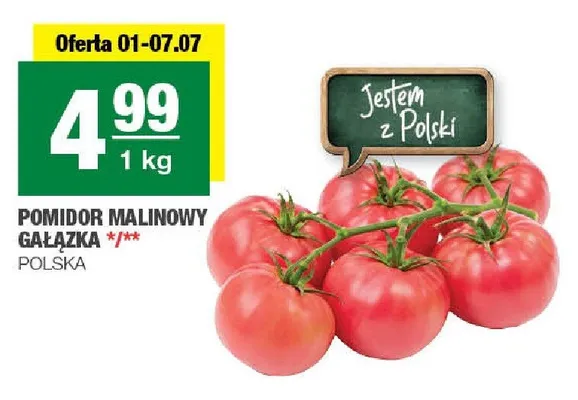 Pomidor malinowy gałązka promocja w SPAR