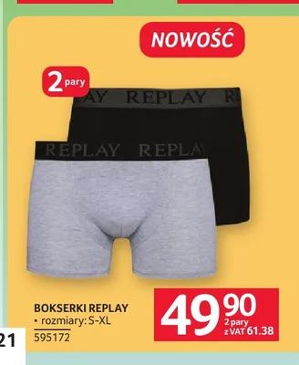 Bokserki Replay 2-pak promocja w Selgros