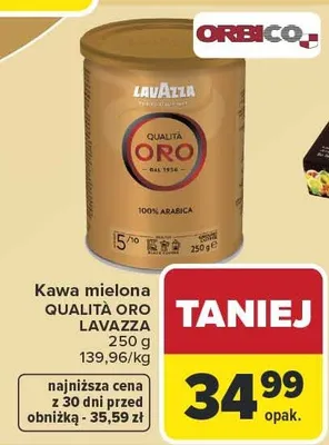 Kawa mielona Qualita Oro promocja w Carrefour