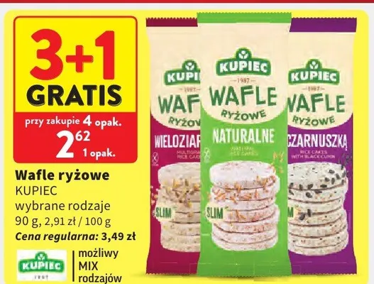 Wafle ryżowe wybrane rodzaje promocja w Intermarche