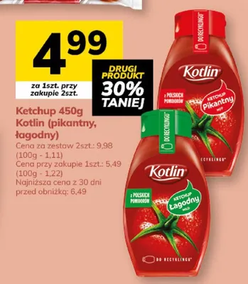 Ketchup (pikantny, łagodny) promocja w Hitpol