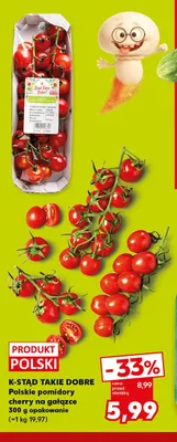 Pomidory cherry polskie na gałązce K-Stąd Takie Dobre promocja w Kaufland