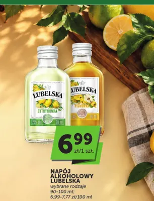 Napój alkoholowy Lubelska Cytrynówka promocja w ABC