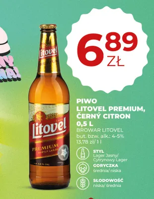 Piwo Litovel Černý Citron promocja w Duży Ben