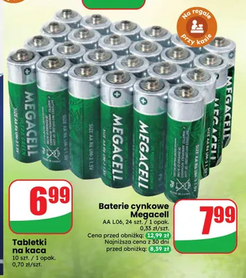 Baterie cynkowe Megacell Aa L06 promocja w Dino