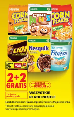 Płatki 2+2 GRATIS promocja w Biedronka