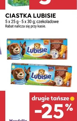 Ciastka Lubisie 5-pak czekoladowe promocja w Stokrotka