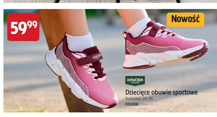 Dziecięce obuwie sportowe Kayoba Outdoor różowe promocja w Jula