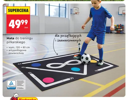 Mata do treningu piłkarskiego Go Active promocja w Biedronka