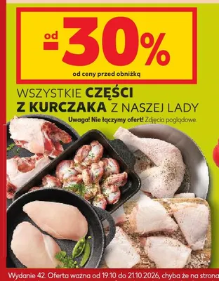 Części z kurczaka z naszej lady promocja w Kaufland
