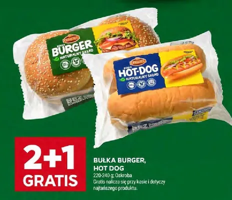 Bułka burger Oskroba naturaly skład promocja w Stokrotka