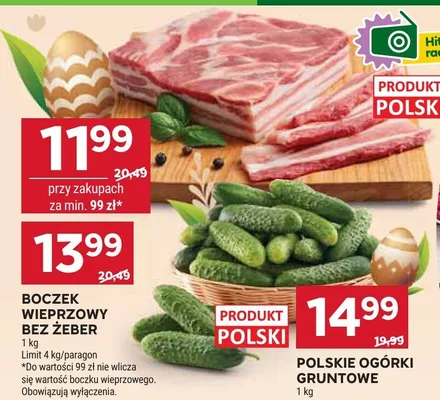 Ogórki gruntowe promocja w Stokrotka
