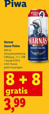 Piwo Jasne Pełne promocja w Lidl