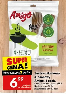 Zestaw piknikowy 4-osobowy promocja w Twój Market