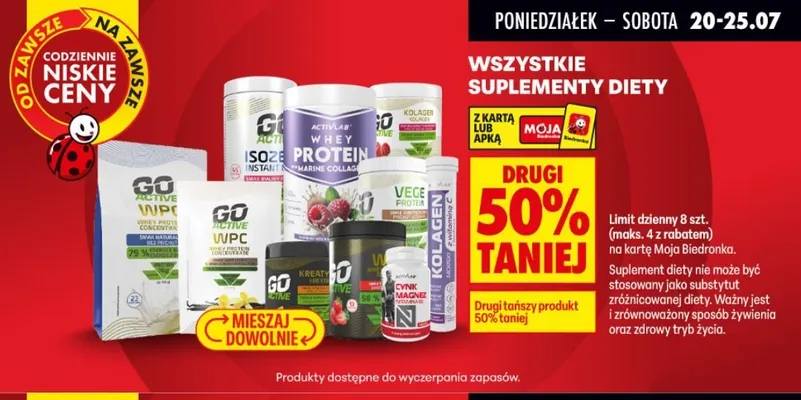 Suplement diety Kolagen z witaminą C promocja w Biedronka