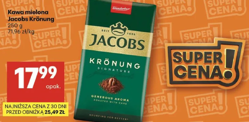 Kawa mielona Jacobs Krönung Signature promocja w Delikatesy Centrum