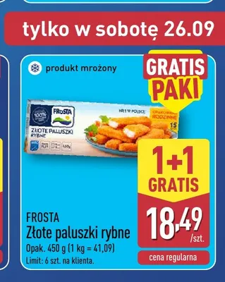 Złote paluszki rybne FRoSTA promocja w Aldi
