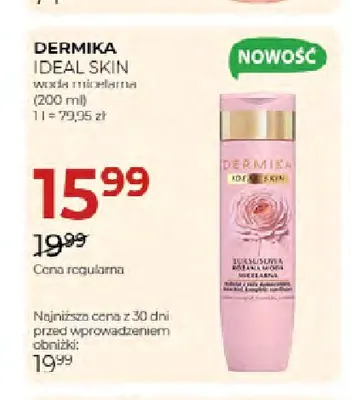 Woda micelarna Ideal Skin Dermika promocja w Drogerie Jawa