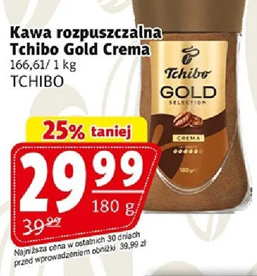 Kawa rozpuszczalna Tchibo Gold Crema promocja w Prim Market