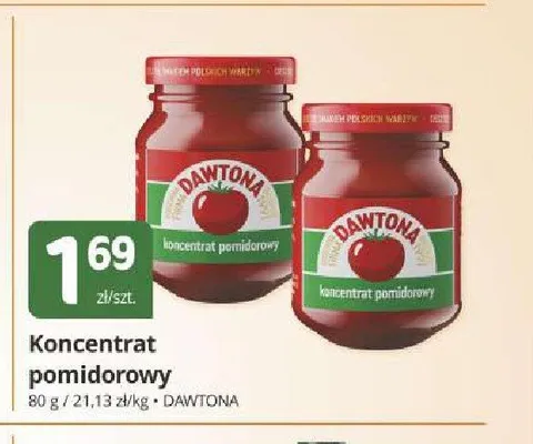 Koncentrat pomidorowy Dawtona promocja w Marketvita