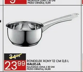 Rondelek Rony 12 cm 0,6 l Galicja promocja w Wafelek