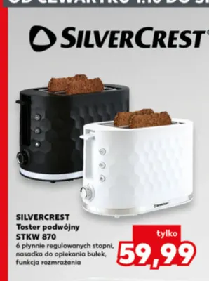 Toster podwójny Stkw 870 Silvercrest promocja w Kaufland