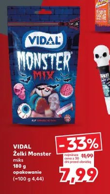 Żelki Monster miks Vidal promocja w Kaufland