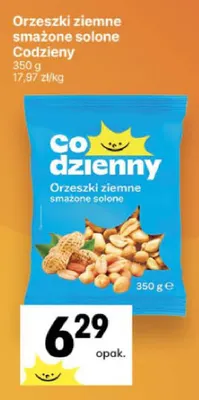Orzeszki ziemne smażone solone Codzienny promocja w Delikatesy Centrum