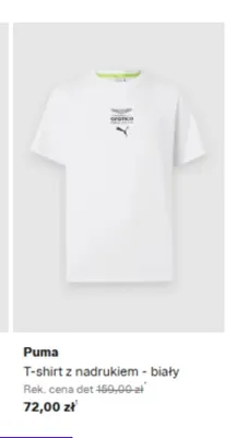 T-shirt z nadrukiem Puma biały promocja w Lounge by Zalando