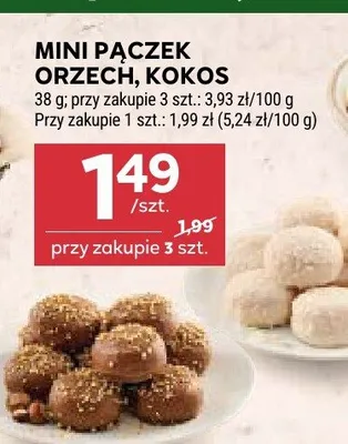 Mini pączek kokos promocja w Stokrotka