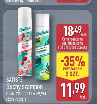 Suchy szampon Batiste promocja w Aldi