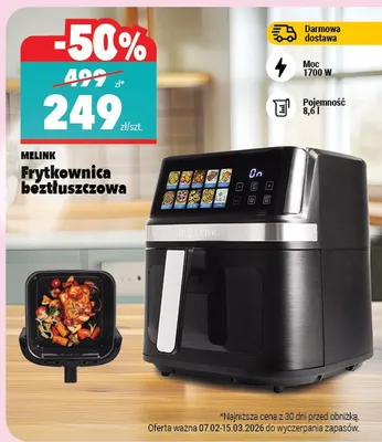 Frytkownica beztłuszczowa promocja w Biedronka Home