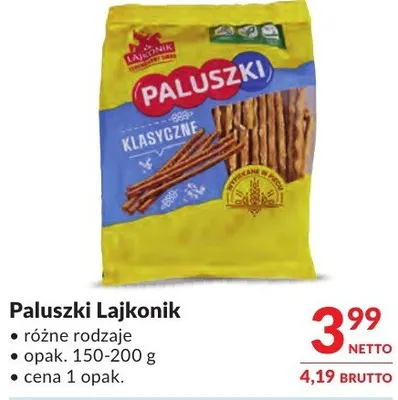 Paluszki Lajkonik promocja w Makro