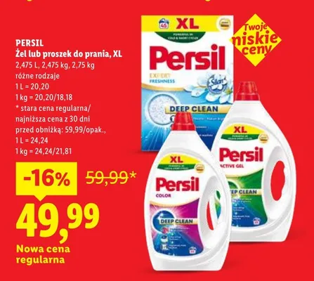 Żel do prania Persil XL promocja w Lidl