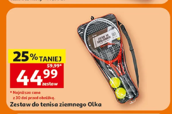 Zestaw do tenisa ziemnego Olka promocja w Auchan