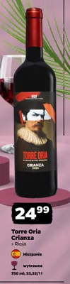 Wino czerwone Torre Oria Crianza Rioja promocja w Netto