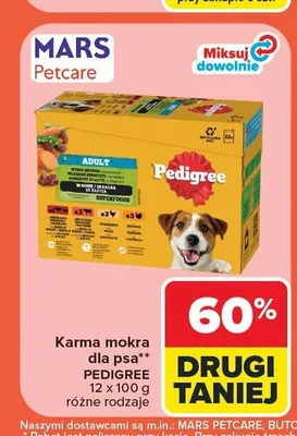 Karma mokra dla psa Pedigree Adult promocja w Carrefour Market