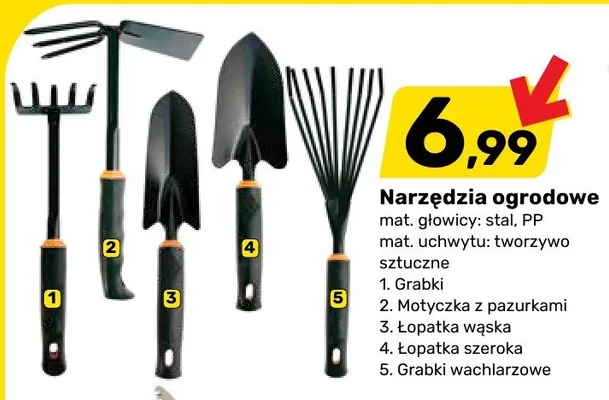 Narzędzia ogrodowe promocja w Bricomarche