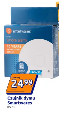 Czujnik dymu 10 lat Smartwares 85dB promocja w Action