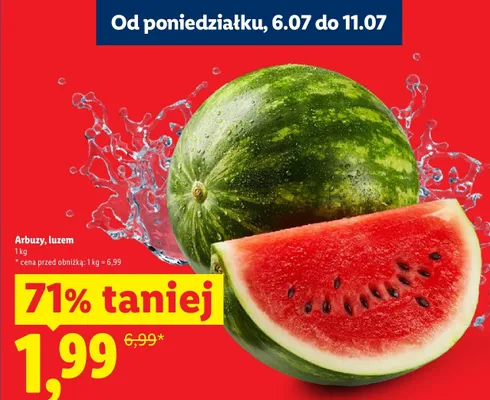 Arbuzy luzem promocja w Lidl