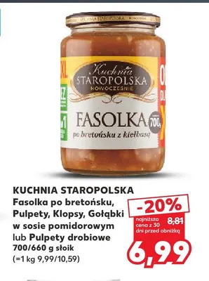 Pulpety drobiowe Kuchnia Staropolska promocja w Kaufland