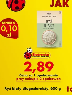 Ryż biały długoziarnisty promocja w Biedronka