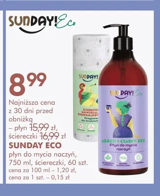 Ściereczki Sunday Eco promocja w Super-Pharm