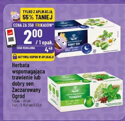 Herbata wspomagająca trawienie lub dobry sen Zaczarowany ogród promocja w POLOmarket