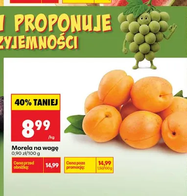 Morela na wagę promocja w Biedronka