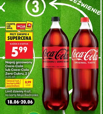 Napój gazowany Coca-Cola Original Taste promocja w Biedronka