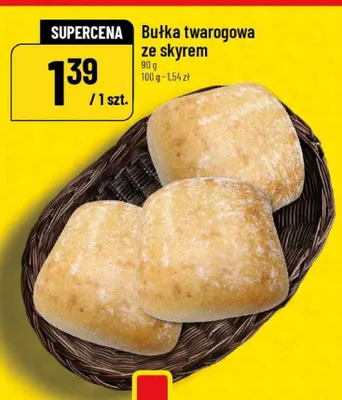 Bułka twarogowa ze skyrem promocja w POLOmarket