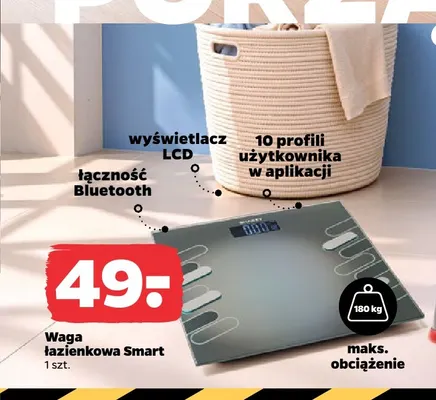 Waga łazienkowa Smart promocja w Netto